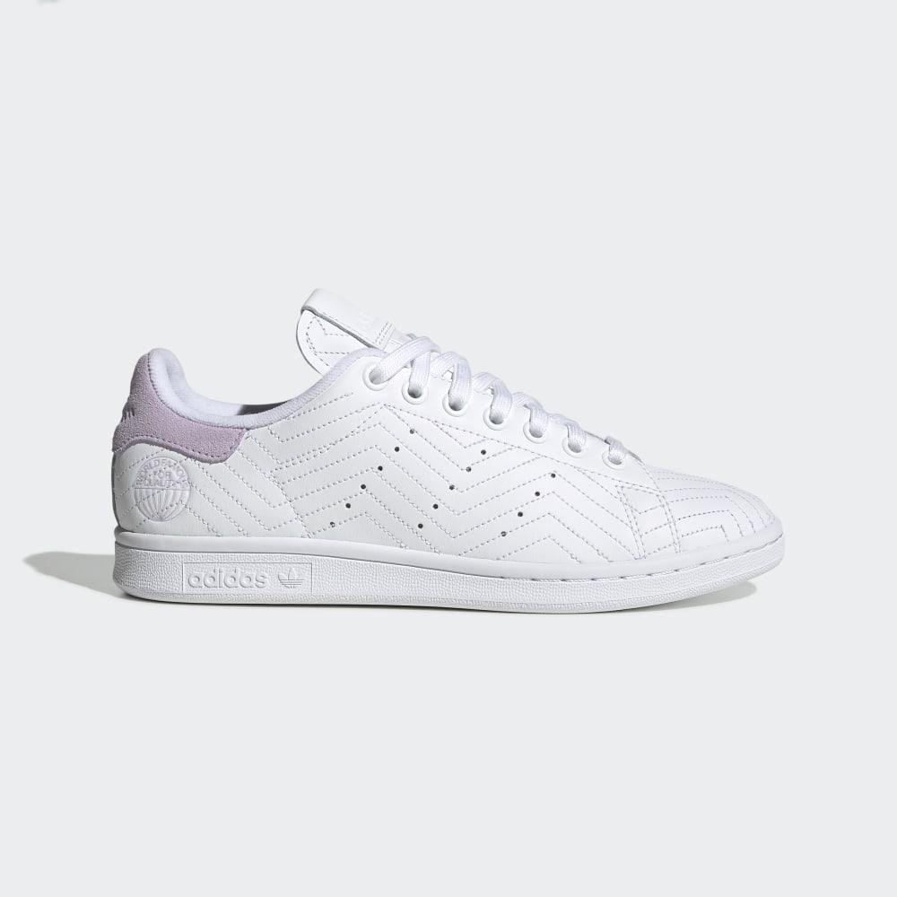 Adidas Women's Stan Smith Originals Shoes White/Purple Ireland FV4067